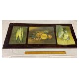 Framed triptych - needs work. Missing a pane of