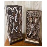 2 candle holders - heavy