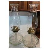 2 oil lamps