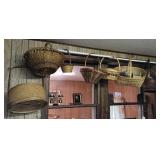 16+ baskets hanging in 2 windows