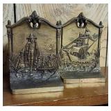 Pr B&H (Bradley & Hubbard) pilgrim bookends