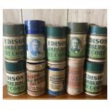 Box of mostly Edison Amberol Records - some