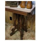 Small marble top parlor table