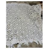 Heavy crocheted throw/spread