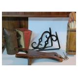 Box - bee smoker, boot Jack, match holder, &
