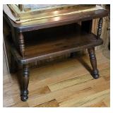 Chunky pine end stand