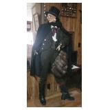 Dressed Mannequin - footman with fox muff (worn)