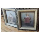 2x$ - Pair of hand colored photos - children