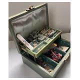 Jewelry box with costume jewelry
