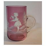 Mary Gregory - pink tumbler?