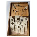 Hat pins in Flemish art box