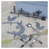 Lawn ornaments, weather vane parts.