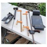 Sheetrock jack, clamps, tub seat.