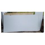 3 full pieces, 2 partial pieces. White bead