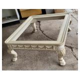 Coffee table missing glass