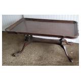 Claw foot coffee table
