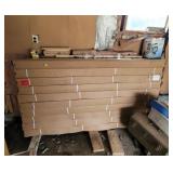 10- 25sf boxes wo butterscotch hardwood flooring