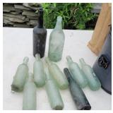 Bottles, Utica, round bottoms