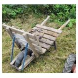 Wheelbarrow and iron wheel