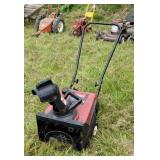 Toro 2 cycle snow blower runs