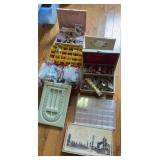 Box of mostly jewelry making/beads and empty