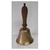 Brass school bell - cracked