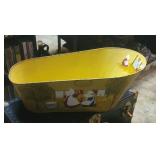 Tin bathtub - sunbonnet babies toleware painted
