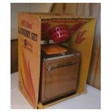 Laundry tin play set in original box