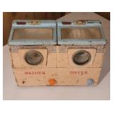 Tin toy washing machine & dryer - Japan
