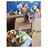 Case of 14 goose welcome candle holders - old