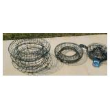 3 different size living wreath holders.