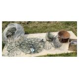 Multiple style Hanging baskets with chains.