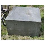 34x34x22 wooden box.