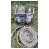 Pump with hose.