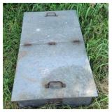 Galvanized 2 sided box.