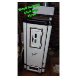 Siegler Wood burning cook top stove - White