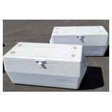 2x$ large Rubbermaid coolers