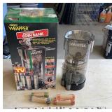 Motorized coin bank - money wrapper