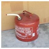 Galvanized gas can. 5 gal.