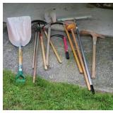 Years tools. Concrete rakeapple picker, Maddox,