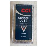 CCI Stinger 22 long rifle copper-plated hollow
