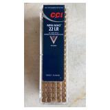 CCI mini-mag 22 Long Rifle copper-plated round