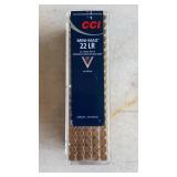 CCI mini-mag 22 Long Rifle copper-plated round