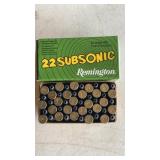 Remington 22 long rifle low noise hollow point -