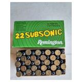 Remington 22 long rifle low noise hollow point-