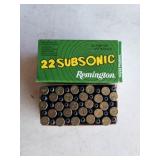 Remington 22 long rifle low noise hollow point-