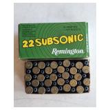 Remington 22 long rifle low noise hollow point-