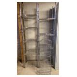 2x$ - 2 metal shelving units