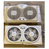 2 window fans