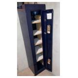Navy blue gun cabinet
